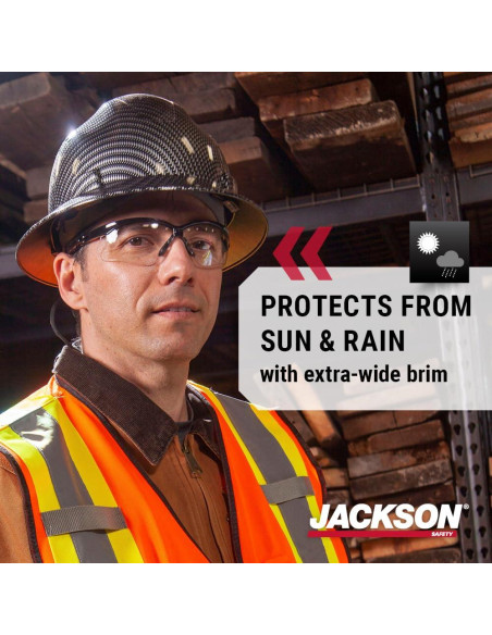 Casco de Fibra de Vidrio Jackson Safety Blockhead - Visera Completa
