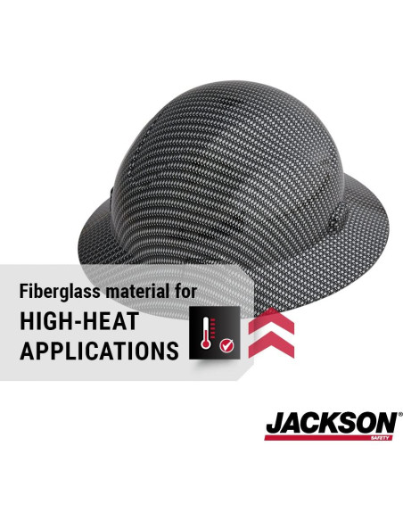 Casco de Fibra de Vidrio Jackson Safety Blockhead - Visera Completa