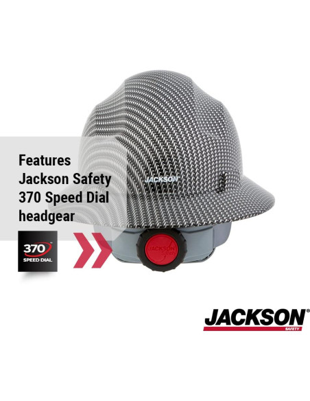 Casco de Fibra de Vidrio Jackson Safety Blockhead - Visera Completa