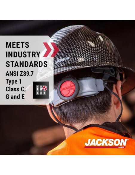 Casco de Fibra de Vidrio Jackson Safety Blockhead - Visera Completa