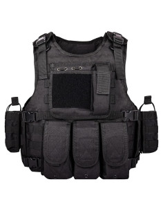 Chaleco Táctico YAKEDA Ajustable para Juegos al Aire Libre