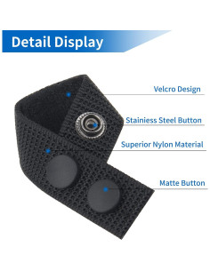 Ullnosoo Sujetadores de Cinturón Tácticos Nylon 1000D 5,08 cm 2