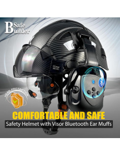 Casco de Seguridad SAFEBUILDER CR08 con Auriculares Bluetooth 2