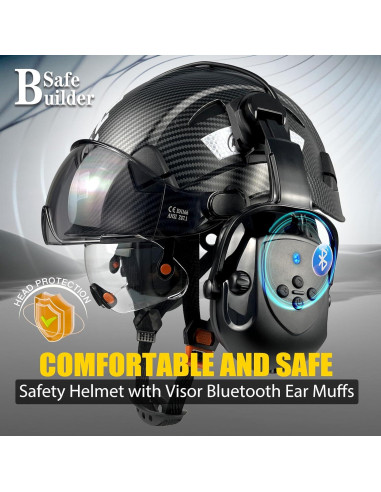 Casco de Seguridad SAFEBUILDER CR08 con Auriculares Bluetooth