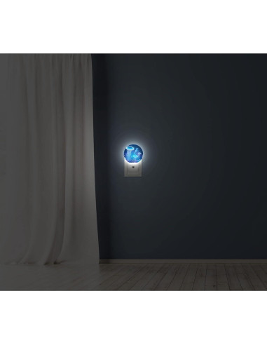 Luz Nocturna LED Axayaz Medusa y Caballito de Mar 12 cm
