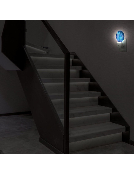 Luz Nocturna LED Axayaz Medusa y Caballito de Mar 12 cm