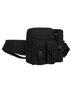 Bolsa de Cintura Táctica ArcEnCiel Negra 21x18 cm Ajustable