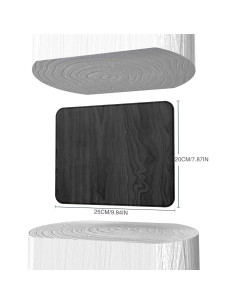 Alfombrilla de Ratón YSAGi Gris Dura Antideslizante 27x24cm 2