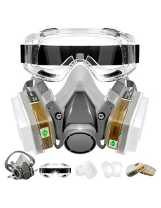 Mascarilla Respiratoria Reutilizable 6200 + 6001 + Gafas