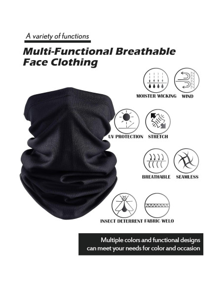 Gaiter de Cuello SATINIOR 8 Piezas UV Refrigerante 25x42cm