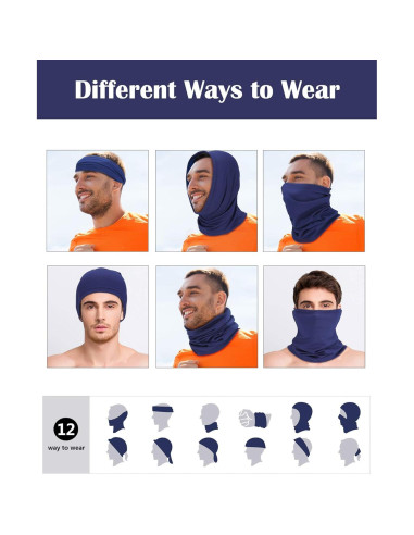 Gaiter de Cuello SATINIOR 8 Piezas UV Refrigerante 25x42cm