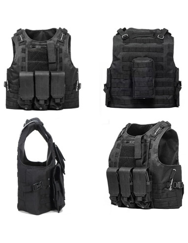 Chaleco Táctico AZB Ajustable para Airsoft y Paintball