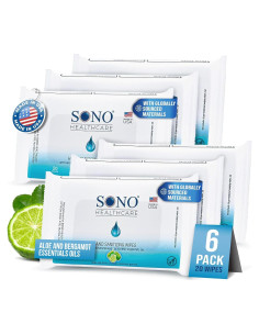 Toallitas Desinfectantes SONO Sin Alcohol 120 Unidades - Bergamota