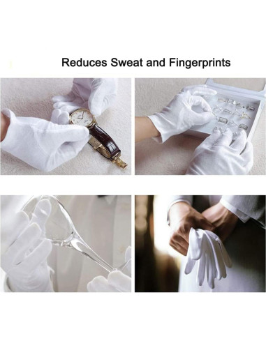 12 Pares de Guantes de Algodón COOHORN para Eczema y SPA