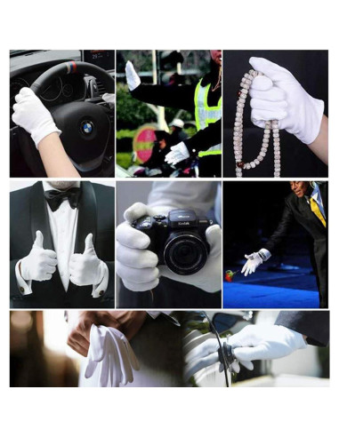 12 Pares de Guantes de Algodón COOHORN para Eczema y SPA