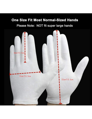 12 Pares de Guantes de Algodón COOHORN para Eczema y SPA