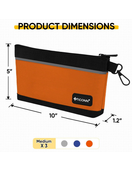 Bolsas de Herramientas TICONN 3 Paquete Mediano Impermeables