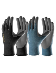 Guantes de Jardinería COOLJOB Táctiles Nitrilo 6 Pares Grande