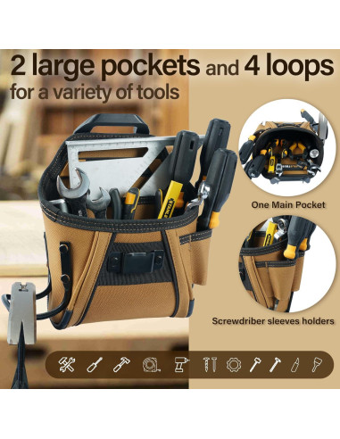 Funda de Herramientas MELOTOUGH con Clip para Cinturón