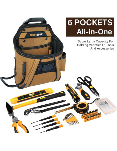 Funda de Herramientas MELOTOUGH con Clip para Cinturón