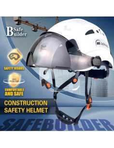 Casco de Seguridad SAFEBUILDER CR08 con 2 Visores Ajustables 2