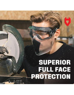Escudo Facial NoCry UltraShield Pro con Gafas de Seguridad 2