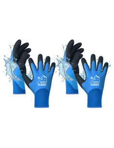 Guantes de Trabajo Impermeables OriStout Talla Grande Azul