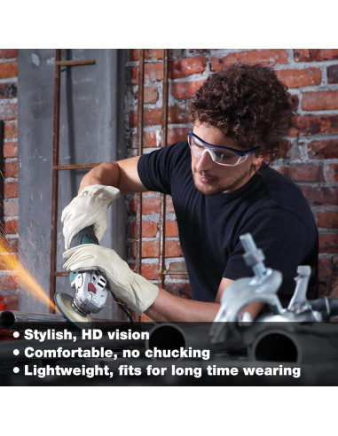 Gafas de Seguridad WORKPRO Z87.1 Anti Niebla 3 Piezas