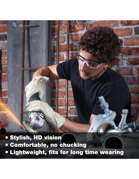 Gafas de Seguridad WORKPRO Z87.1 Anti Niebla 3 Piezas