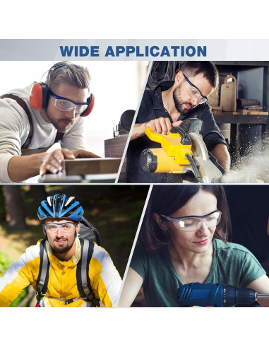 Gafas de Seguridad WORKPRO Z87.1 Anti Niebla 3 Piezas