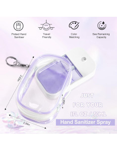 Estuche Transparente Nuo Sheng para Desinfectante 30ml - 3 Piezas 2