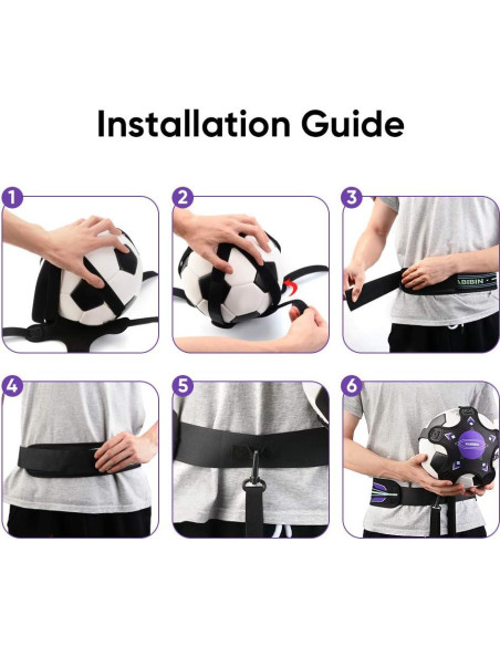 Entrenador de Fútbol Kabibin con Cinturón Bungee Ajustable