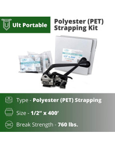 Kit de Estribado Poliester IDL 1.27cm x 122m 760kg Resistencia 2