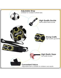 Entrenador de Fútbol IHEPYQ Modelo Fútbol-1 con Conos 2