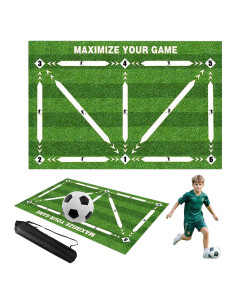 Alfombra de Entrenamiento de Fútbol GWZiehory 90x60 cm