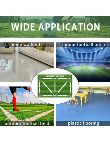 Alfombra de Entrenamiento de Fútbol GWZiehory 90x60 cm