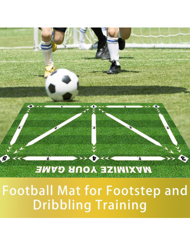 Alfombra de Entrenamiento de Fútbol GWZiehory 90x60 cm