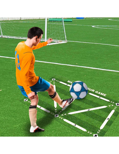 Alfombra de Entrenamiento de Fútbol GWZiehory 90x60 cm