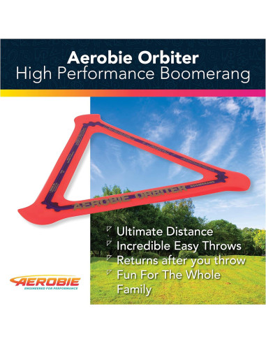 Boomerang Aerobie Orbiter Naranja 29,21 cm Alto Rendimiento