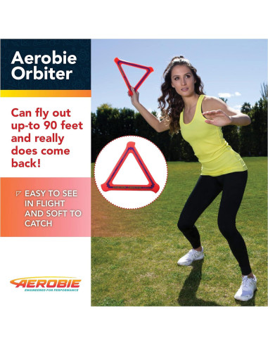 Boomerang Aerobie Orbiter Naranja 29,21 cm Alto Rendimiento