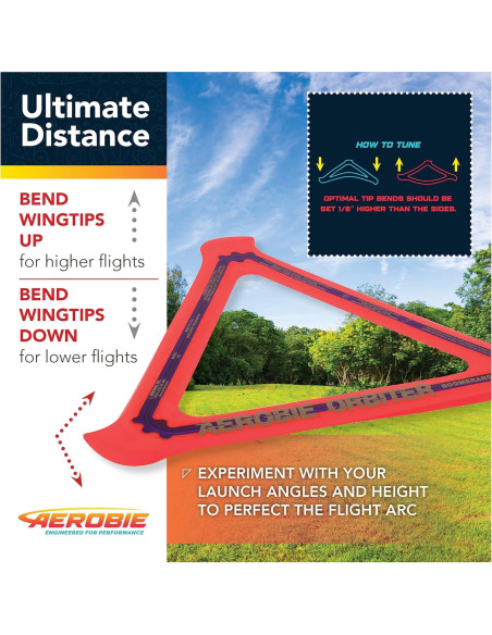 Boomerang Aerobie Orbiter Naranja 29,21 cm Alto Rendimiento