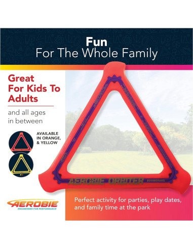 Boomerang Aerobie Orbiter Naranja 29,21 cm Alto Rendimiento