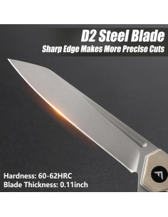 Cuchillo Plegable FLISSA D2 Mango G10 Ligero para EDC 2