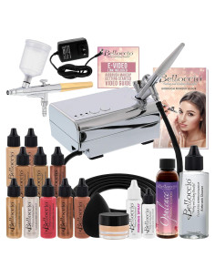 Aerógrafo Belloccio para Maquillaje y Bronceado Set MEDIUM