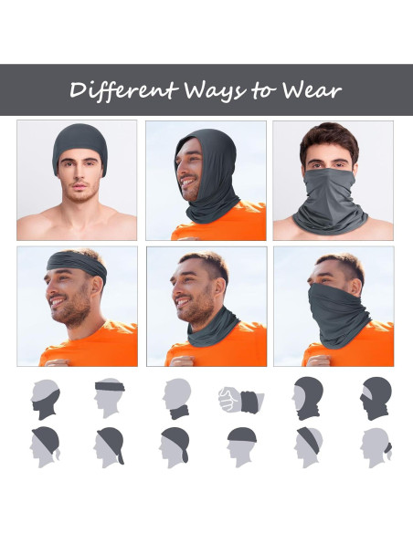 Gaiter de Cuello Geyoga 6 Piezas Protección UV Transpirable