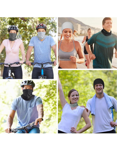 Gaiter de Cuello Geyoga 6 Piezas Protección UV Transpirable