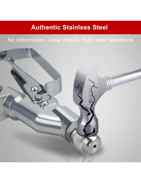 Pistola de Pulverización ZHUITU 3600 PSI Aluminio Plata