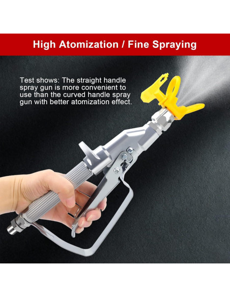 Pistola de Pulverización ZHUITU 3600 PSI Aluminio Plata