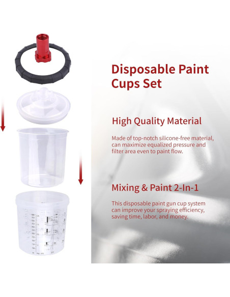 Pistola de Pulverización Zeinlenx 2008-4 600ml 4 Boquillas