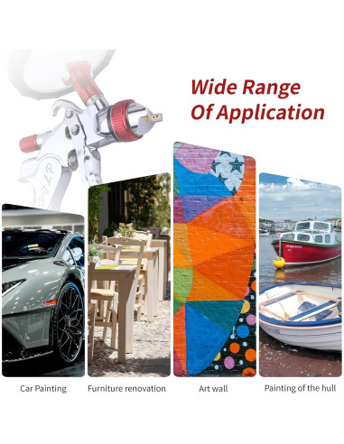 Pistola de Pulverización Zeinlenx 2008-4 600ml 4 Boquillas